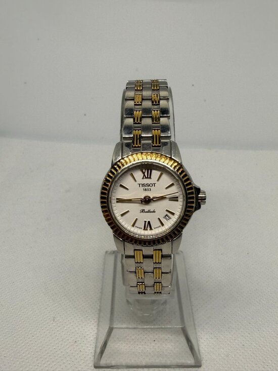 Tissot Accessories - Tissot Ballade C417/517 Two‑Tone Stainless Steel White Dial Women Quartz Watch